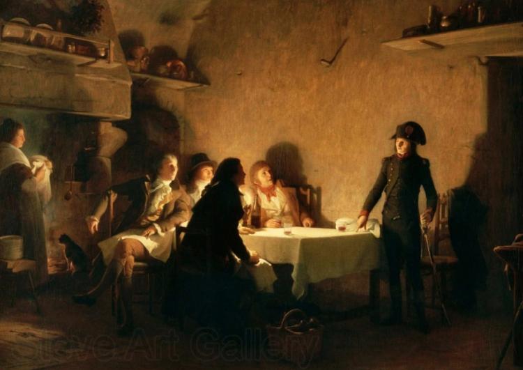 Jean Lecomte Du Nouy The supper of Beaucaire Norge oil painting art